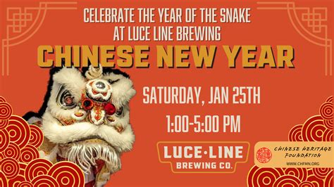 Chinese Lunar New Year Celebration Luce Line Brewing Co