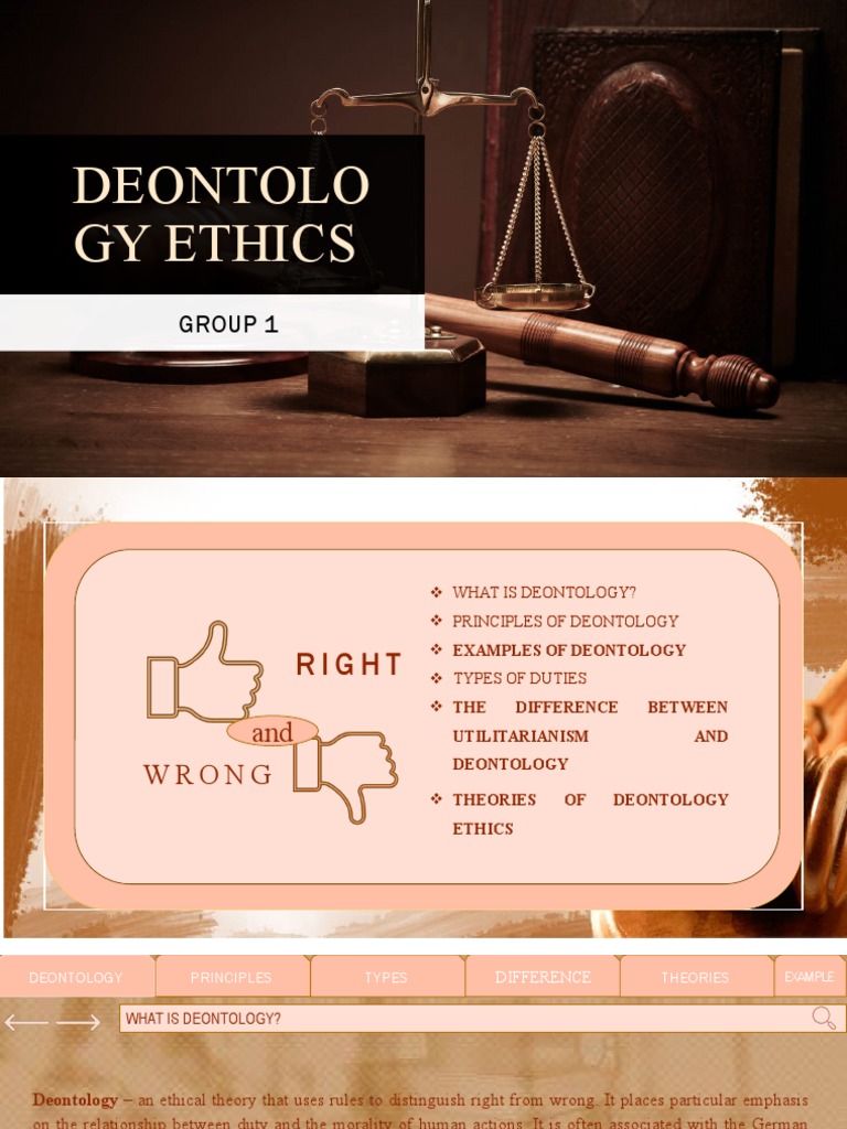 Definition Of Deontology Ethics