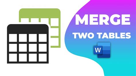 How To Merge Two Tables Word At Dorla Walker Blog