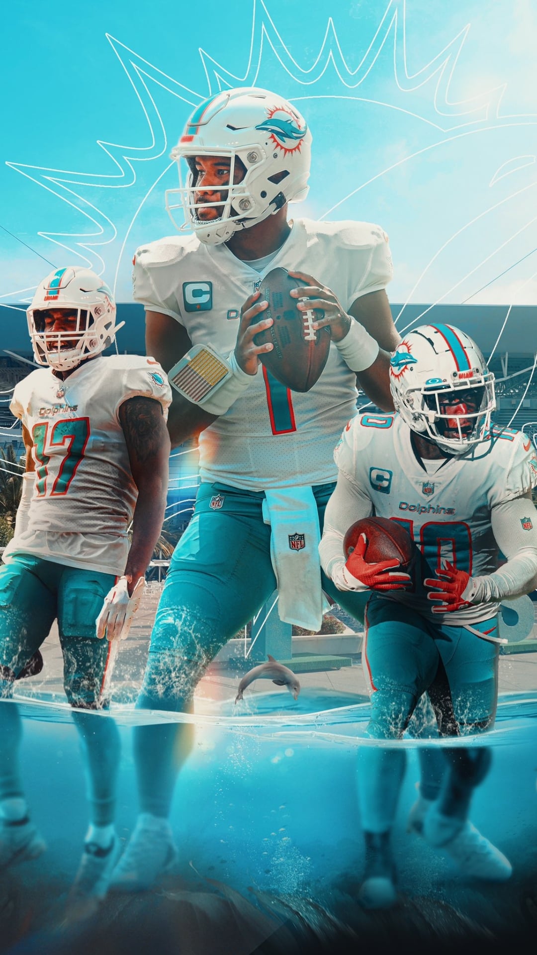Miami Dolphins Football Team: Strengths and Weaknesses Analysis 
becomes 
Miami Dolphins Football Strengths and Weaknesses 
Further simplified to 
Miami Dolphins Football Analysis 

Output: Miami Dolphins Football Team Analysis 
Simplified to 
Miami Dolphins Gridiron Expectations 
Finally 
Miami Dolphins Football Preview 

Output: Miami Dolphins Season Preview