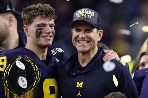 Michigan Amp 39 S Jim Harbaugh On J J Mccarthy Unselfishness O Line