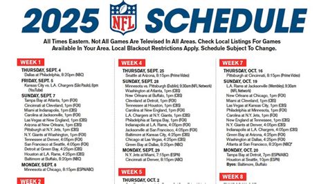 NFL Football TV Listings and Schedules for Fans