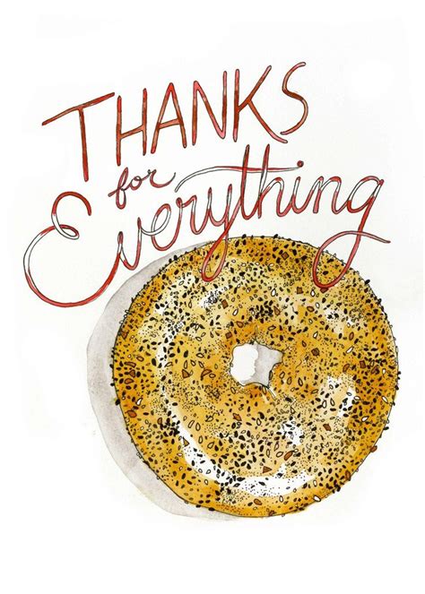 Thanks For Everything Bagel Card Native Poppy