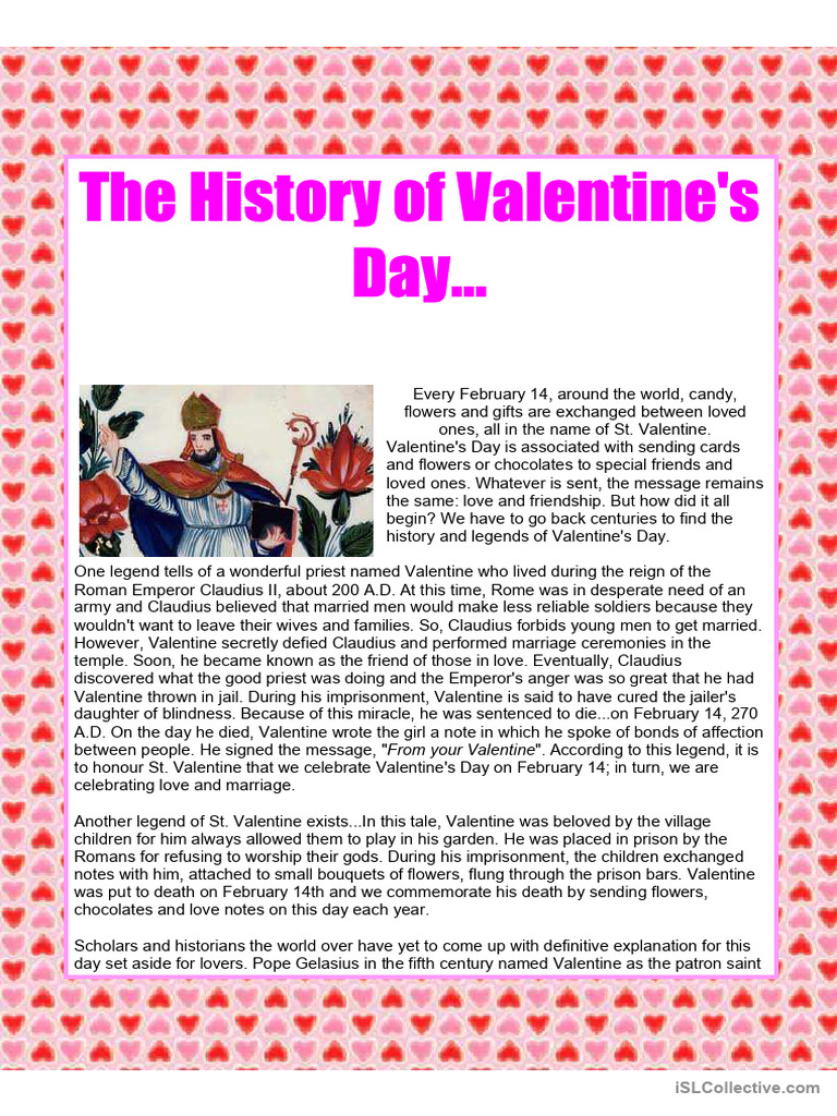 The History Of Valentine S Day Issuu